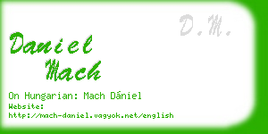 daniel mach business card
